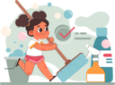 پیش‌نمایش فایل little-girl-cleaning-floor-using-mop-11356831 از پک فعالیت افراد