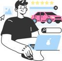 پیش‌نمایش فایل boy-gives-rating-to-car-rental-agency-11356507 از پک خرید