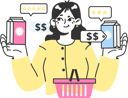 پیش‌نمایش فایل woman-gives-shopping-feedback-11356513 از پک خرید