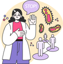 پیش‌نمایش فایل doctor-showing-stop-corona-11364952 از پک پزشکی