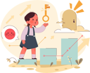 پیش‌نمایش فایل little-girl-with-low-chance-of-future-success-11382148 از پک فعالیت کودکان