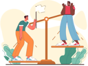 پیش‌نمایش فایل man-scary-for-going-down-on-weight-scale-11382036 از پک حل تعارض