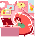 پیش‌نمایش فایل anime-girl-doing-anime-art-creation-11381920 از پک فعالیت افراد