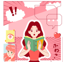 پیش‌نمایش فایل anime-girl-reading-manga-book-11381918 از پک فعالیت افراد
