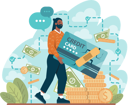پیش‌نمایش فایل businessman-is-doing-card-payment-11406562 از پک هدف کسب‌وکار