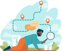 پیش‌نمایش فایل businessman-is-searching-for-data-11406572 از پک هدف کسب‌وکار