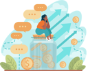 پیش‌نمایش فایل businesswoman-sets-business-aims-11406558 از پک هدف کسب‌وکار
