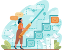 پیش‌نمایش فایل businesswoman-sets-target-for-business-11406569 از پک هدف کسب‌وکار