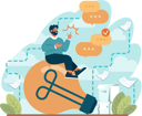 پیش‌نمایش فایل employee-discusses-creative-ideas-11406564 از پک هدف کسب‌وکار