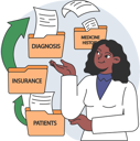 پیش‌نمایش فایل doctor-checking-patient-file-records-11411364 از پک مراقبت سلامت تِچنولوگیکال
