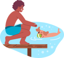 پیش‌نمایش فایل boy-is-throwing-ball-in-water-while-dog-brings-it-11410519 از پک فعالیت‌های آبی
