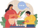 پیش‌نمایش فایل boy-is-cooking-food-with-his-mother-11410504 از پک غذا آشپزی