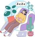 پیش‌نمایش فایل employee-is-taking-nap-break-11410426 از پک کار از راه دور