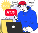 پیش‌نمایش فایل boy-doing-online-buy-11408388 از پک دوشنبه سایبری