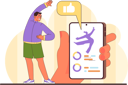 پیش‌نمایش فایل boy-is-attending-online-yoga-class-11413369 از پک سِسژنها تمرین ورزشی