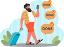 پیش‌نمایش فایل businessman-is-going-on-world-tour-11408596 از پک تعطیلات