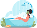 پیش‌نمایش فایل girl-is-enjoying-her-facial-treatment-in-bathtub-11408601 از پک تعطیلات
