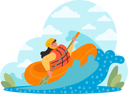 پیش‌نمایش فایل woman-is-doing-rafting-11408597 از پک تعطیلات