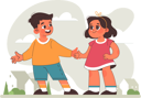 پیش‌نمایش فایل friends-are-playing-together-11415069 از پک پخش کودکان
