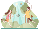 پیش‌نمایش فایل boy-and-girl-playing-badminton-11429557 از پک ورزش‌ها چینی