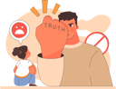 پیش‌نمایش فایل father-threating-little-girl-to-tell-truth-11429650 از پک فرزندپروری