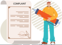 پیش‌نمایش فایل man-write-customer-complain-11408410 از پک دیسکونتِنت