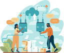 پیش‌نمایش فایل business-people-doing-cloud-storage-11433547 از پک تچنولوگیس