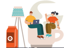 پیش‌نمایش فایل business-people-talking-in-break-time-11411041 از پک نِگوتیاشن
