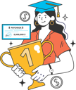 پیش‌نمایش فایل student-gets-topper-in-her-academics-11424235 از پک ویننِر کسب‌وکار
