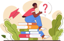 پیش‌نمایش فایل girl-sitting-on-stack-of-books-ready-to-discover-and-study-11433187 از پک کوریوسیتی