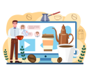 پیش‌نمایش فایل barista-online-service-11516437 از پک غذا و نوشیدنی