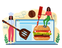 پیش‌نمایش فایل burger-house-online-service-11516441 از پک غذا و نوشیدنی