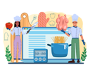 پیش‌نمایش فایل chef-online-service-11516432 از پک غذا و نوشیدنی
