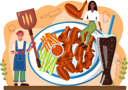 پیش‌نمایش فایل chicken-wings-11516445 از پک غذا و نوشیدنی