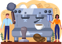 پیش‌نمایش فایل coffee-machine-online-service-11516427 از پک غذا و نوشیدنی