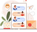 پیش‌نمایش فایل business-people-talking-on-mobile-11521478 از پک مهارت‌های ارتباطی