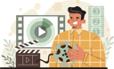 پیش‌نمایش فایل camera-man-showing-movie-numbers-11521055 از پک فیلم‌سازی