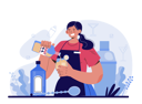پیش‌نمایش فایل female-bartender-preparing-alcoholic-drinks-with-shaker-11521167 از پک فعالیت افراد