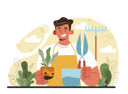 پیش‌نمایش فایل male-gardener-planting-plant-11521160 از پک فعالیت افراد