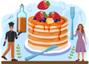 پیش‌نمایش فایل baker-preparing-birthday-cake-11664208 از پک غذا خوشمزه