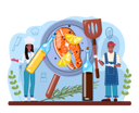 پیش‌نمایش فایل chef-preparing-grilled-meat-11664224 از پک غذا خوشمزه