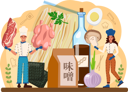 پیش‌نمایش فایل chef-preparing-non-veg-food-11664223 از پک غذا خوشمزه