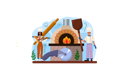 پیش‌نمایش فایل chef-preparing-oven-pizza-11664216 از پک غذا خوشمزه