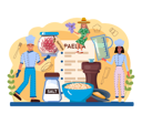 پیش‌نمایش فایل chef-preparing-paella-dish-11664207 از پک غذا خوشمزه