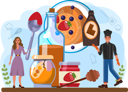 پیش‌نمایش فایل chef-preparing-pancake-11664210 از پک غذا خوشمزه