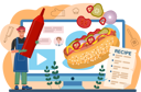 پیش‌نمایش فایل chef-makes-cheese-burger-recipe-11664305 از پک آشپزی آنلاین