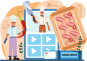 پیش‌نمایش فایل chef-preparing-chicken-nuggets-11664297 از پک آشپزی آنلاین