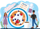 پیش‌نمایش فایل chef-decorating-waffles-11664284 از پک ساخت غذا