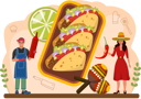 پیش‌نمایش فایل chef-prepares-tacos-platter-11664276 از پک ساخت غذا