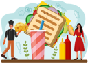 پیش‌نمایش فایل chef-preparing-cheese-burger-11664290 از پک ساخت غذا